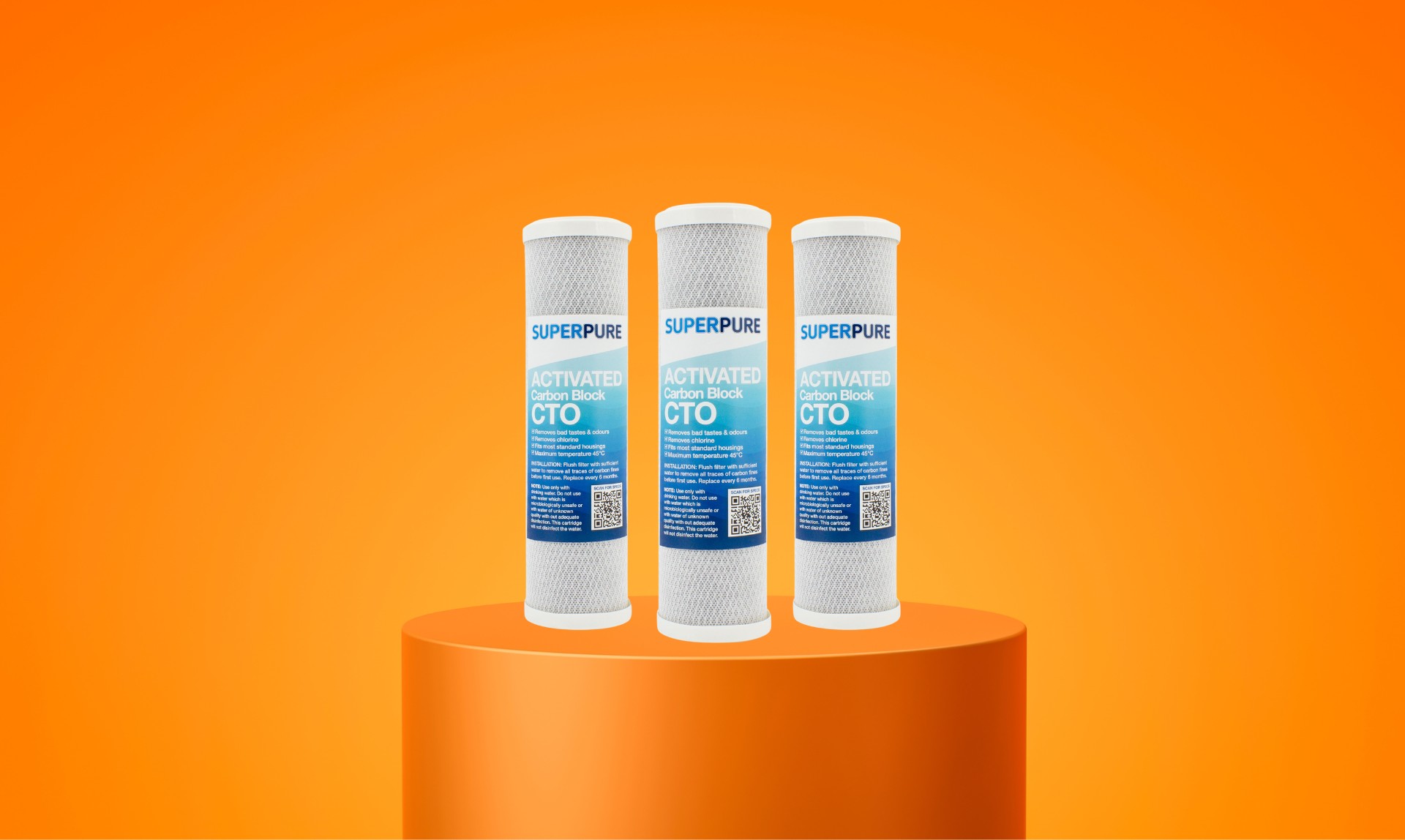100-CB10-5 #1. 10" Carbon Block Filter Cartridge