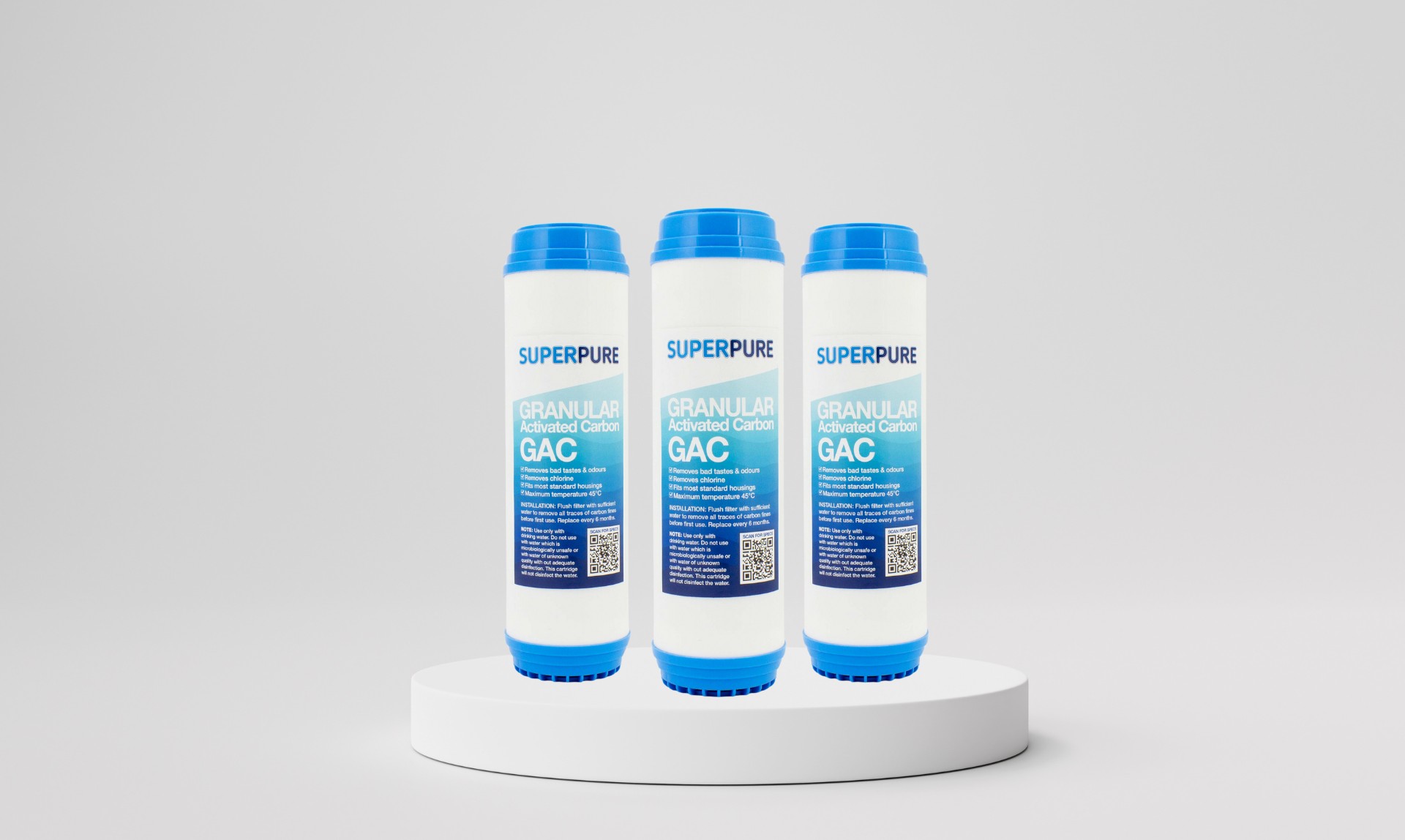 100-GAC10 #1. 10" Slimline GAC Filter Cartridge