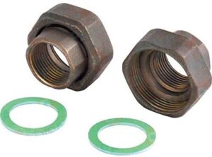 01-4090808 #1. 1" x ½" Fi x Fi Cast Iron Union Set (*)