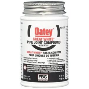 22-OATPTFE118 #1. 118ml Oatey Great White Pipe Joint Compound
