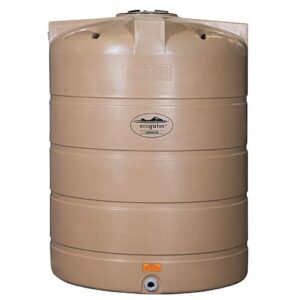 190-02500VW #1. 2 500l Vertical EGT2.5 Water Tank - ø 1430mm x 1925mm High