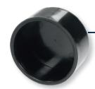 180-250.0900.350 #1. 50mm Endcap Pool Fitting (Black)