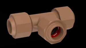 175-UT2040B #1. 22mm CxCxC Unitwist Tee