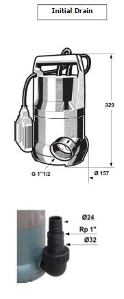 01-4168021 #2. Drain 10-7, 0.55kW, 3.0A, 1~, 230V